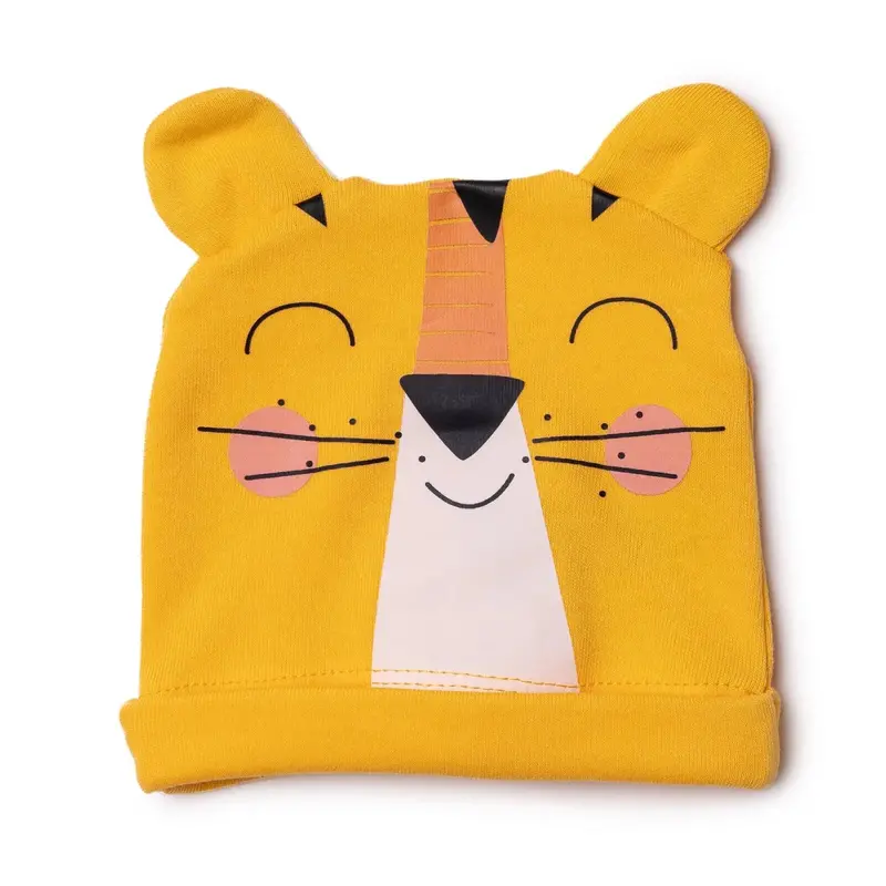 Baby Boy Hat Animal Print - Yellow 1