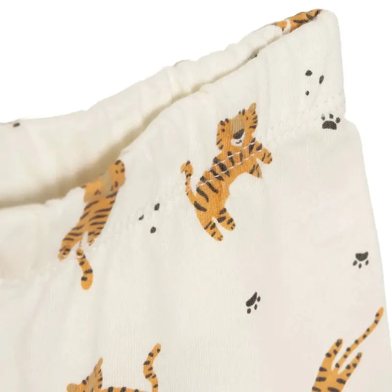 Baby Boy Short Sleeve Pyjamas Set Animal Print Buttoned Shirt Collar Short Sleeve - Ecru 4