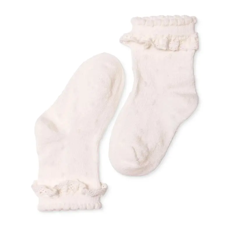 Baby Girl Lace Socks - Ecru 1
