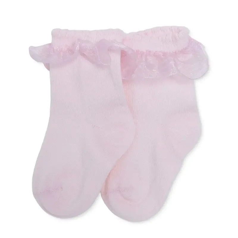 Baby Girl Lace Socks - Pink 1