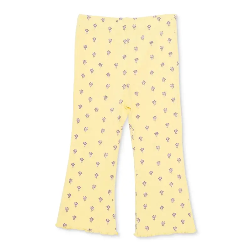 Baby Girl Leggings Floral Print - Yellow Printed 1