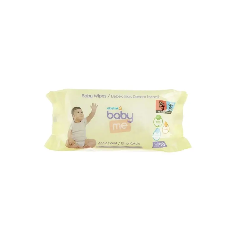 Baby Me Apple Scented Baby Wipes 90 Pcs 1
