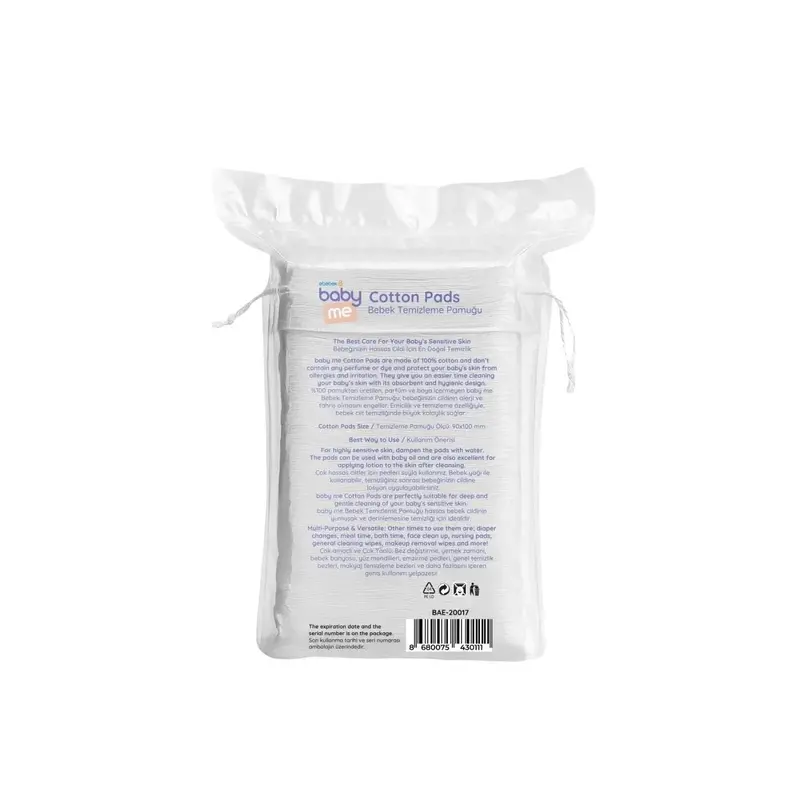 Baby Me Baby Cleaning Cotton Pads 60 Pcs 2