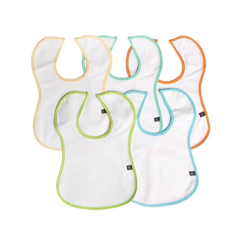 Baby Me Fluid Proof Baby Feeding Bib Pack Of 5 2