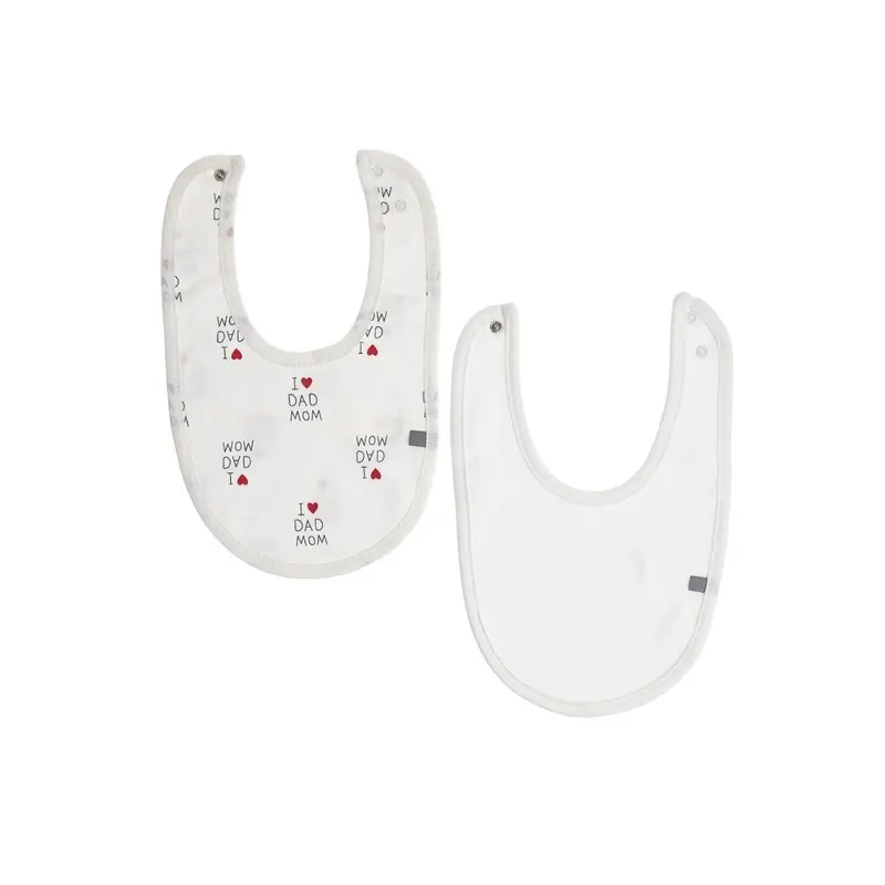 Baby Me I Love Mom Dad Baby Bib Pack Of 2 1