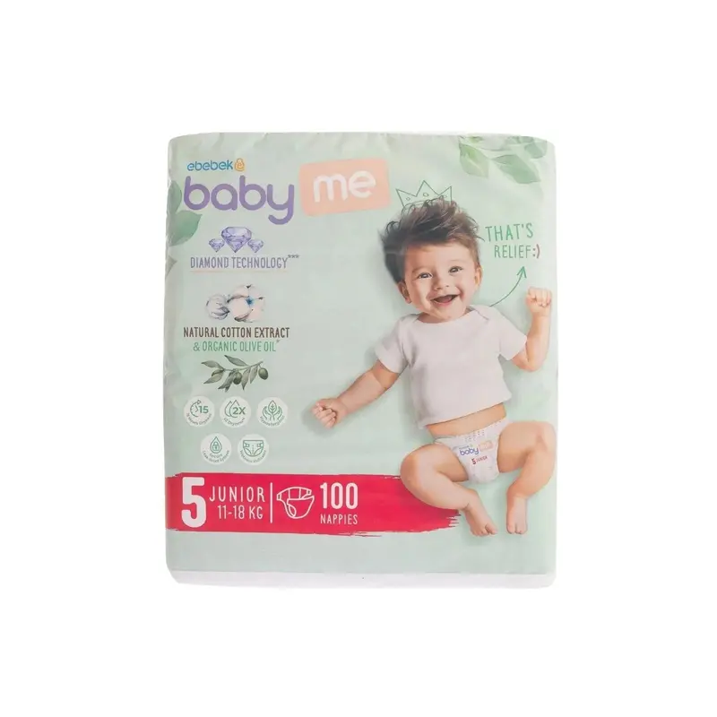 Baby Me Junior Size 5 - 100 Nappies 1