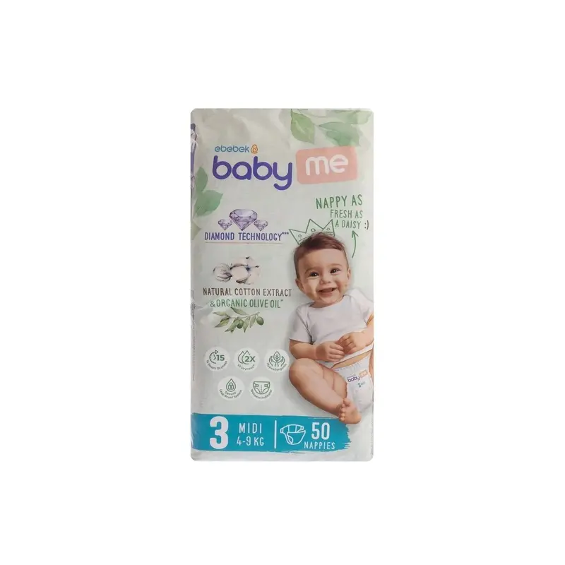 Baby Me Midi Size 3 - 50 Nappies 1