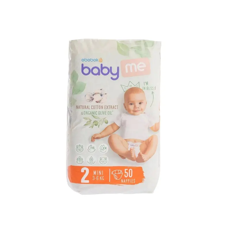 Baby Me Mini Size 2 - 50 Nappies 1