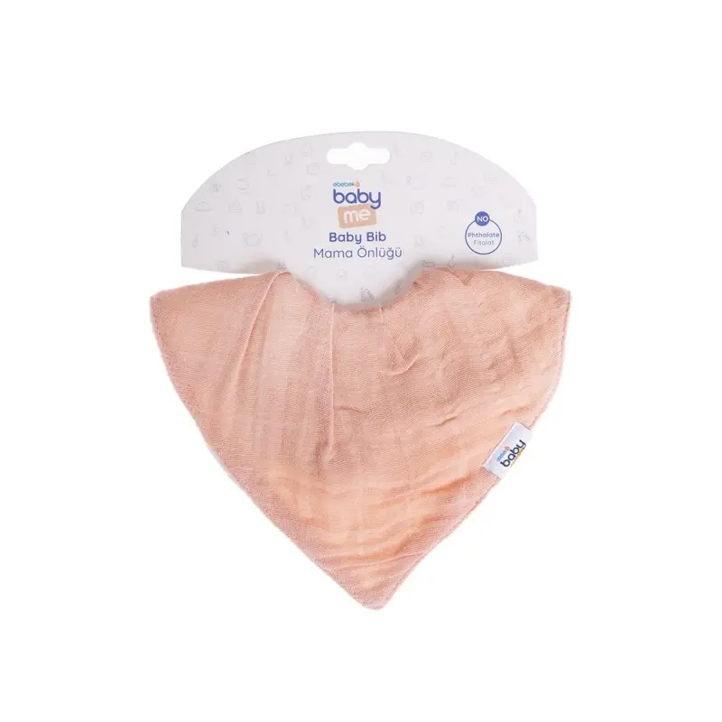 Baby Me Muslin Dribble Bib Blush 1