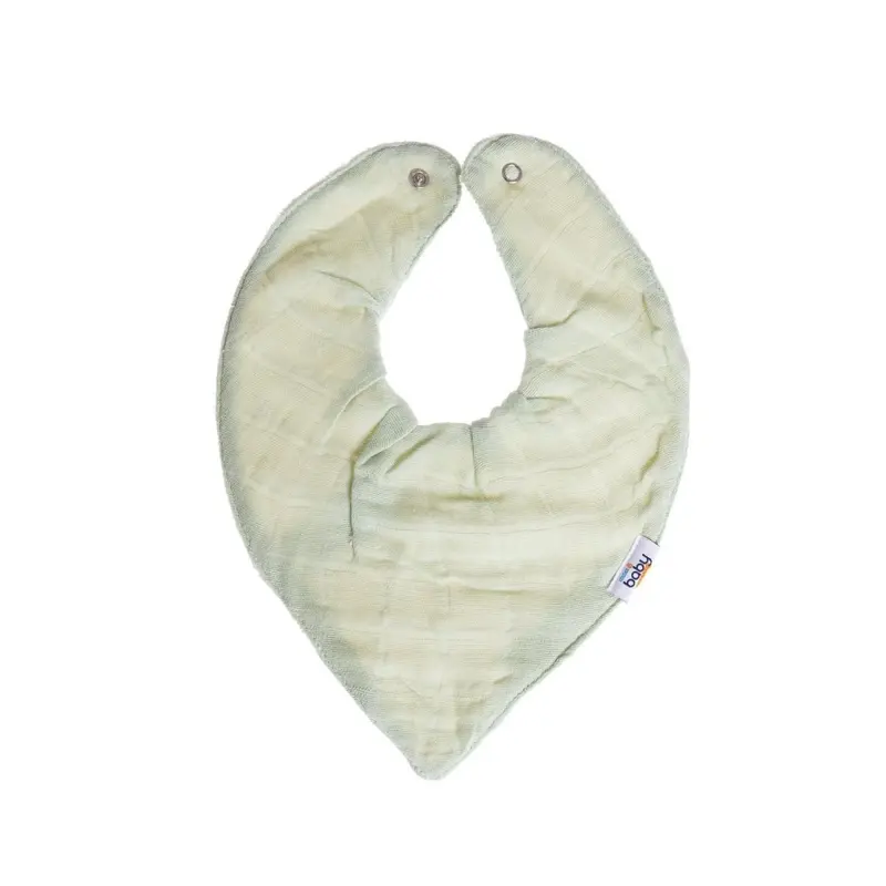 Baby Me Muslin Dribble Bib Green 2