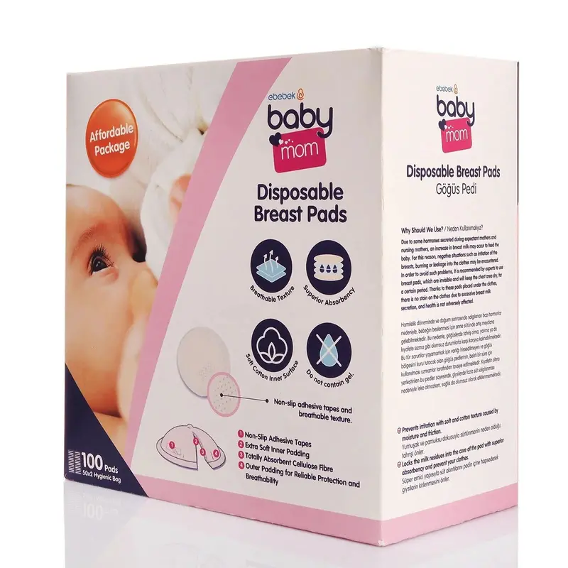 Baby Mom Disposable Breast Pads 100 Pcs 2