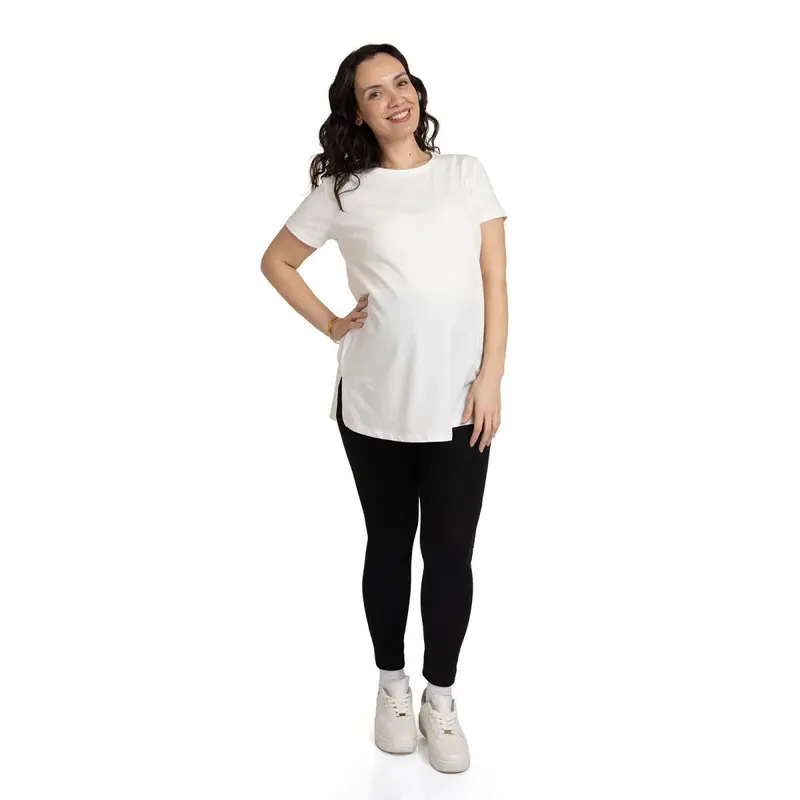 Baby Mom Mom Maternity Leggings - Black 1