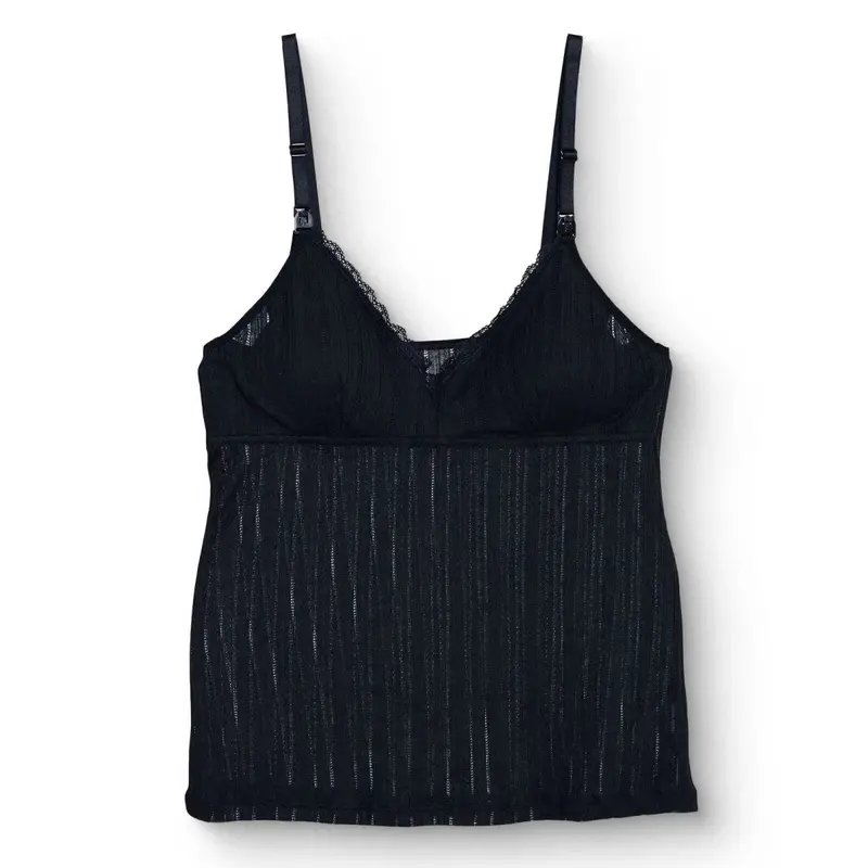 Baby Mom Mom Nursing Vest Strappy - Black 1
