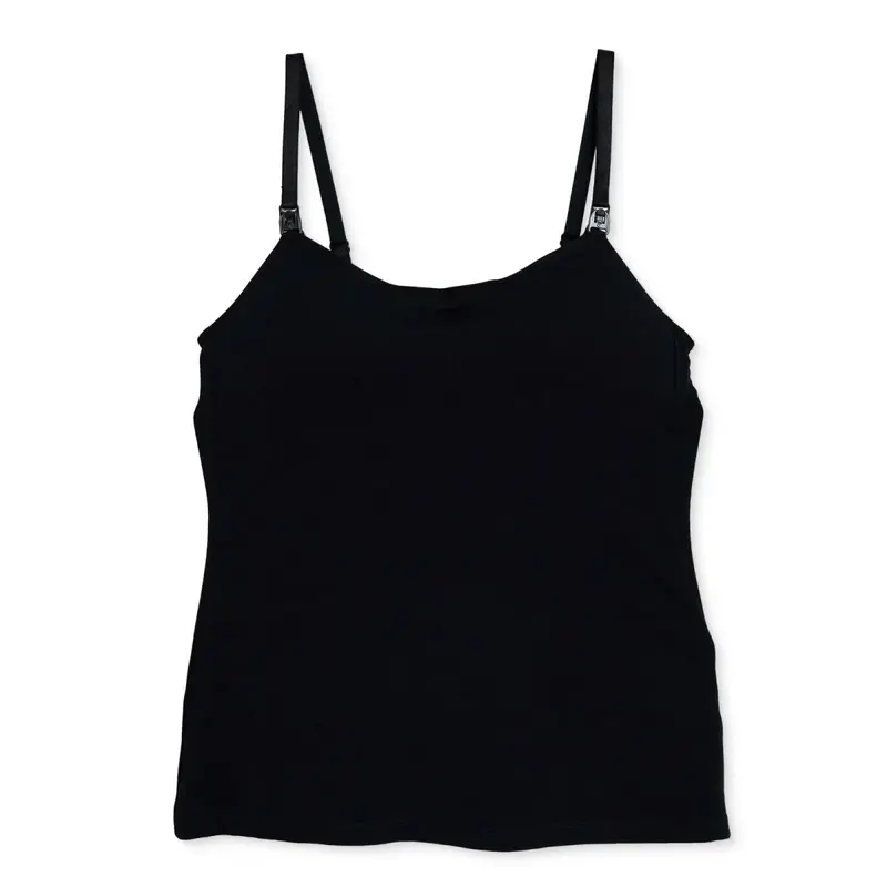 Baby Mom Mother Nursing Vest Decorative Collar Sleeveless - Black 1