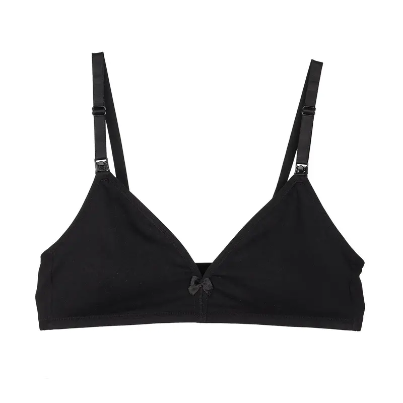 Baby Mom Non Padded Nursing Bra - Black 1