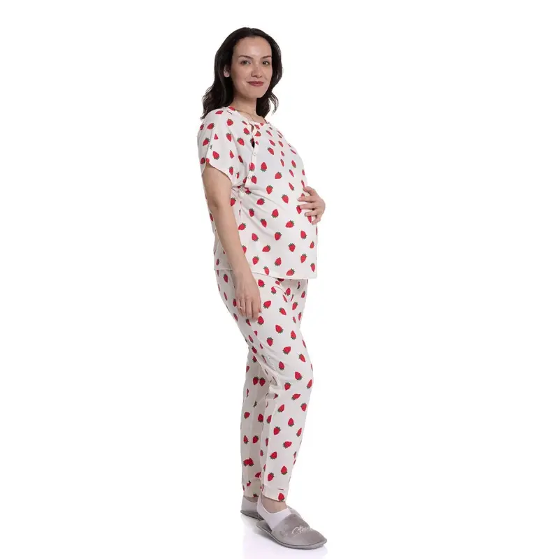 Baby Mom Pyjamas Set - Ecru 1