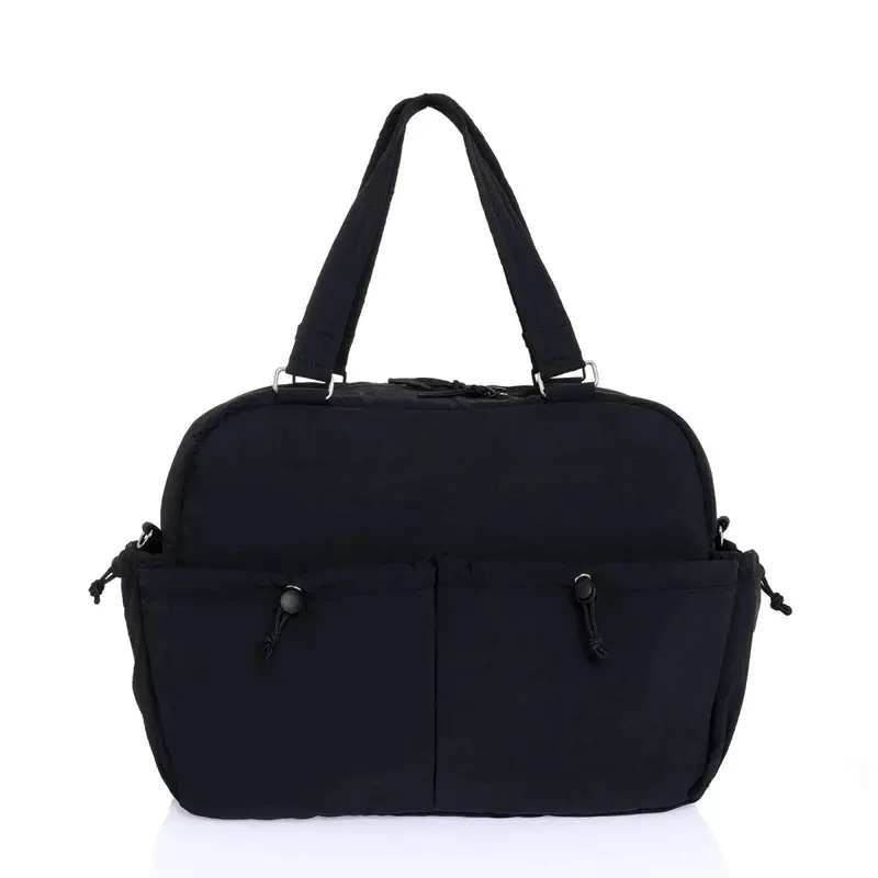 Baby Mom Quilted Shoulder Bag – Black 2