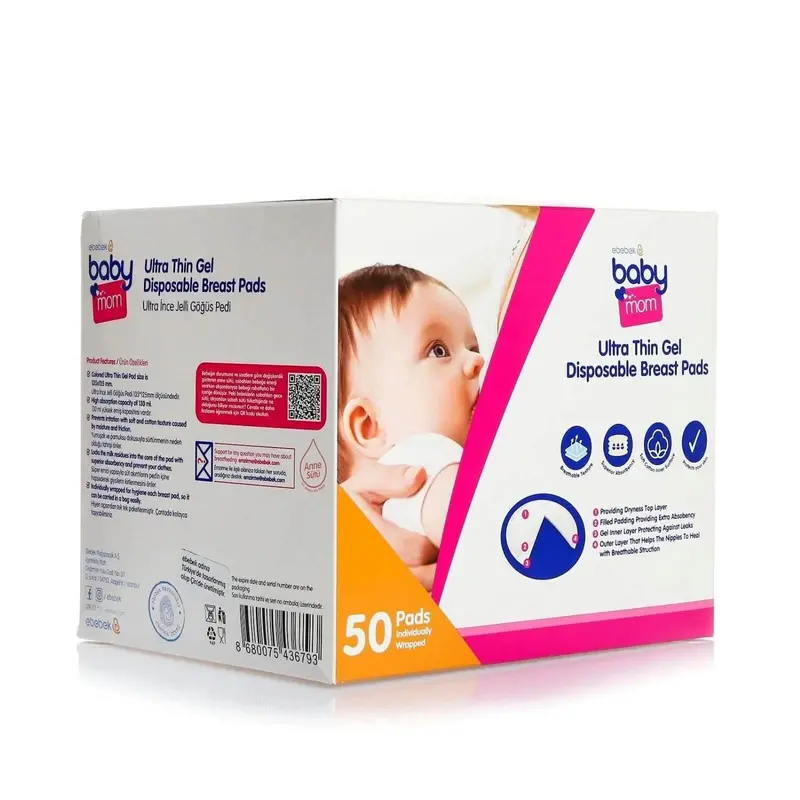 Baby Mom Ultra Thin Gel Breast Pads 50 Pcs 1