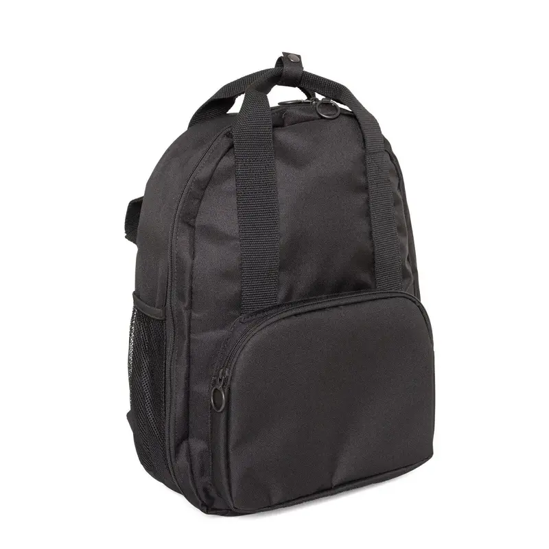 Baby Mom Unisex Canvas Backpack - Black 1