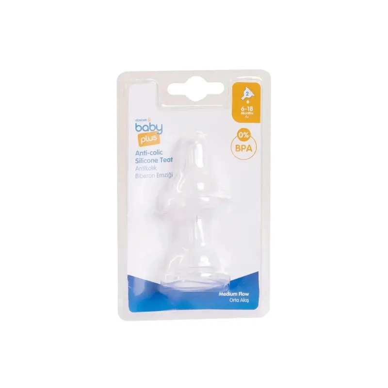 Baby Plus Anti Colic Bottle Teat Level 2 Pack Of 2 1