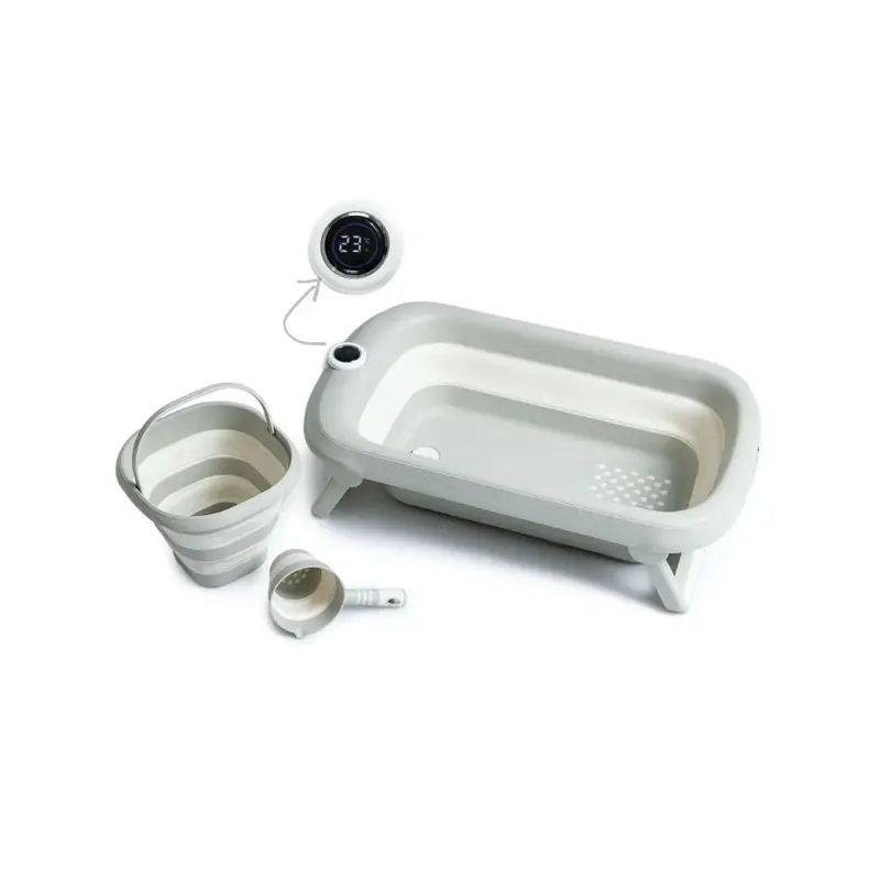 Baby Plus Bath Tube With Thermometer Set 3 Pcs 1