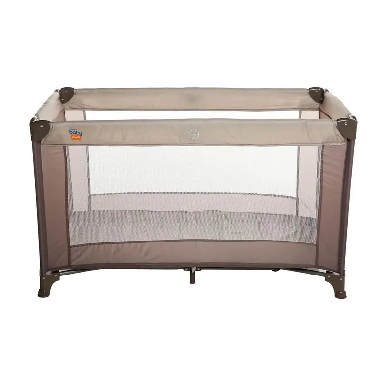 Baby Plus Eco Travel Cot- Khaki 1