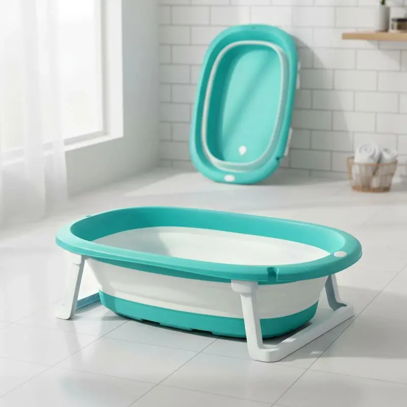 Baby Plus Foldable Bathtub With Plug 1