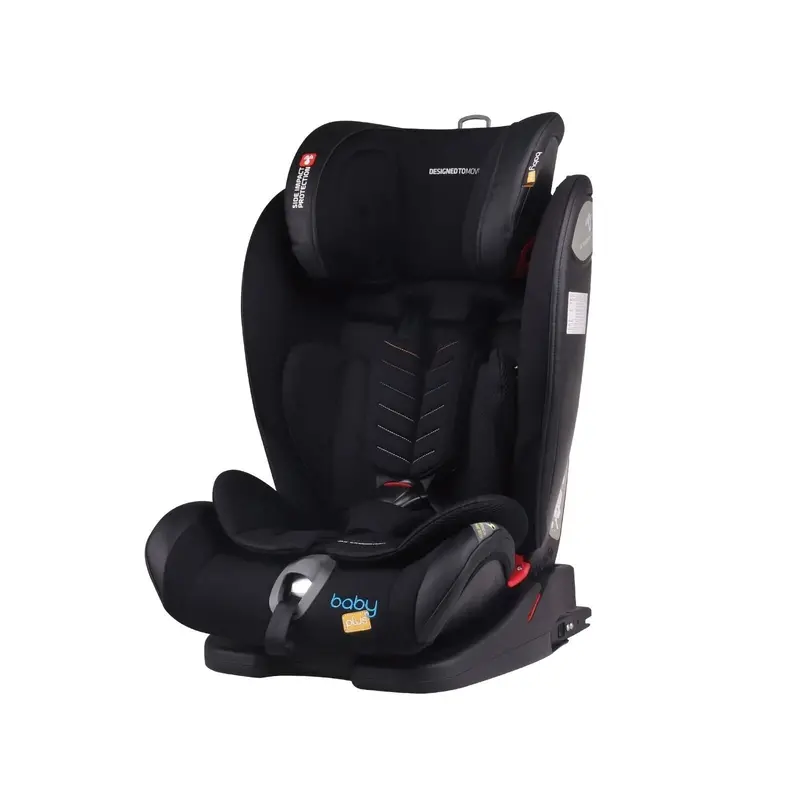 Baby Plus Secure Group 1/2/3 (9 Months To 12 Years) Car Seat - Black 1