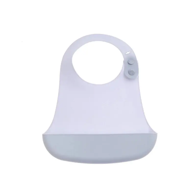 Baby Plus Silicone Bib - Powder Blue 1