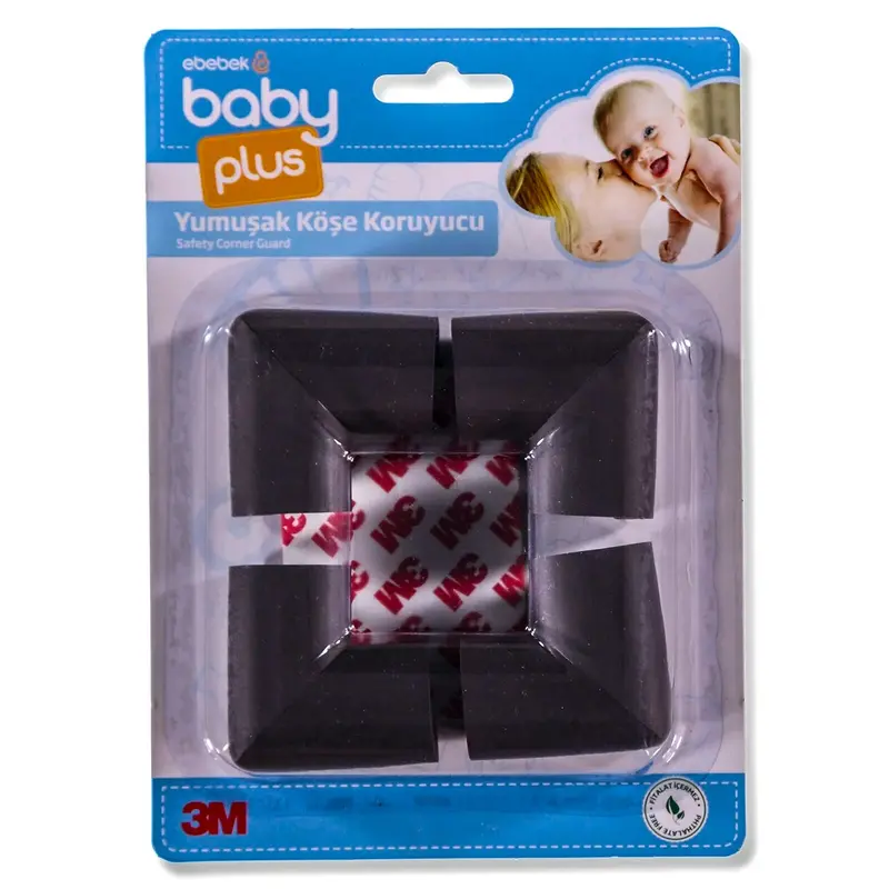 Baby Plus Soft Corner Protector Pack Of 4 - Brown 1