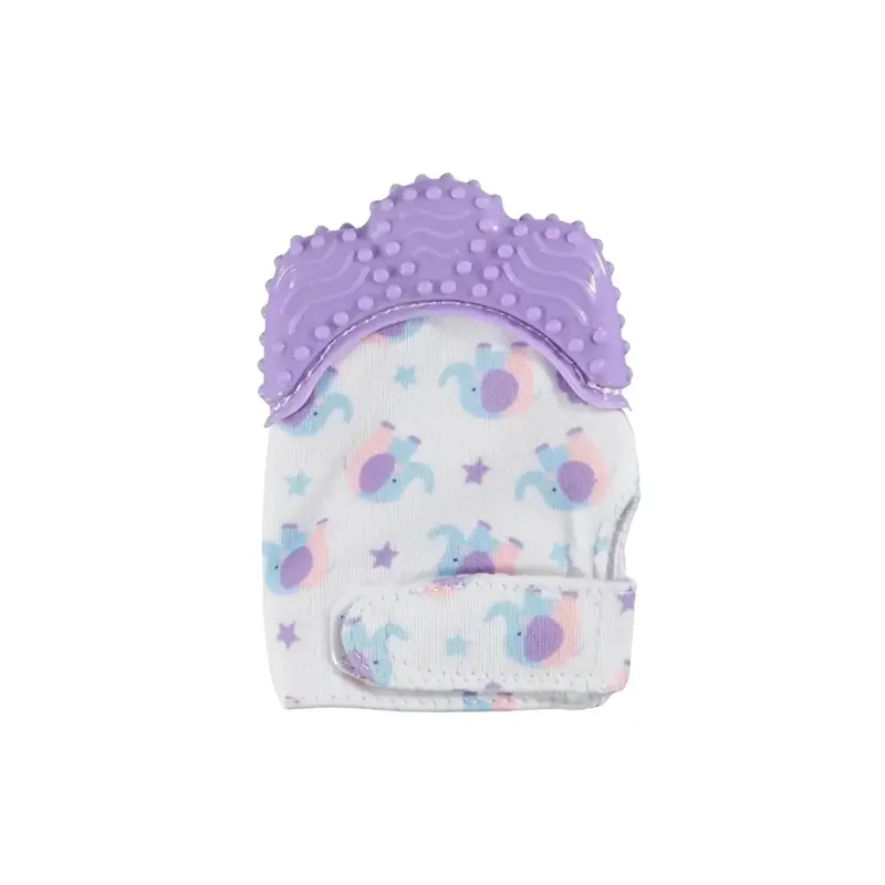 Baby Toys Baby Teething Mittens Purple 1