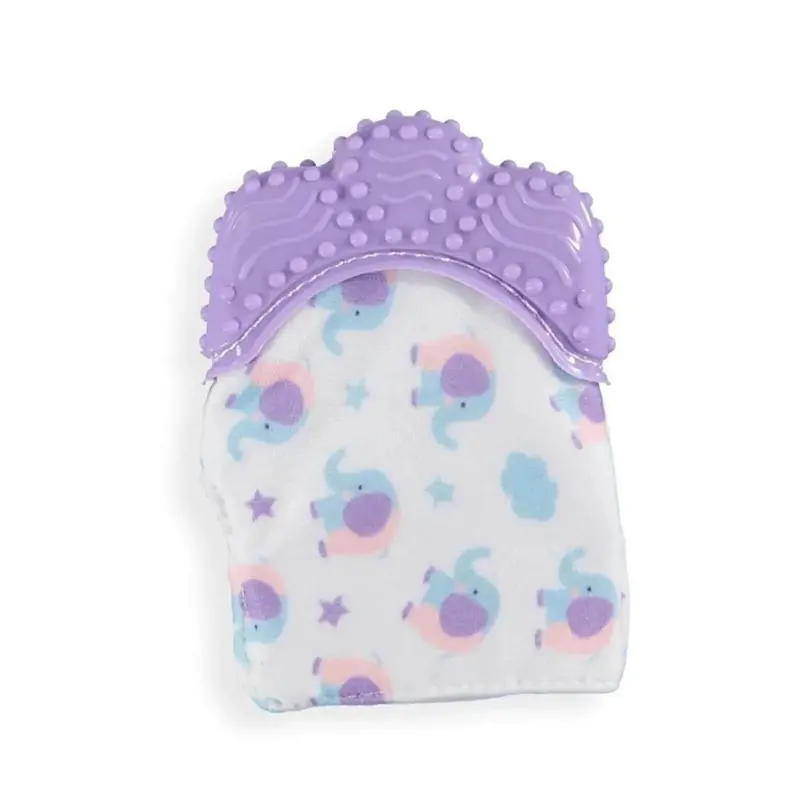 Baby Toys Baby Teething Mittens Purple 2