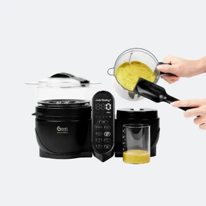 Babymoov Nutribaby (+) Xl 6-In-1 Baby Food Maker - Black Edition 2