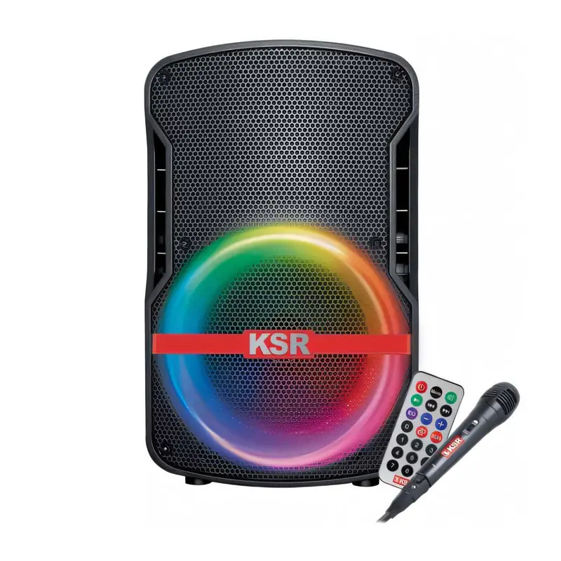 Bafle Profesional Recargable Ksr 8 Pulgadas Con Micrófono Msa-7908Mx 1