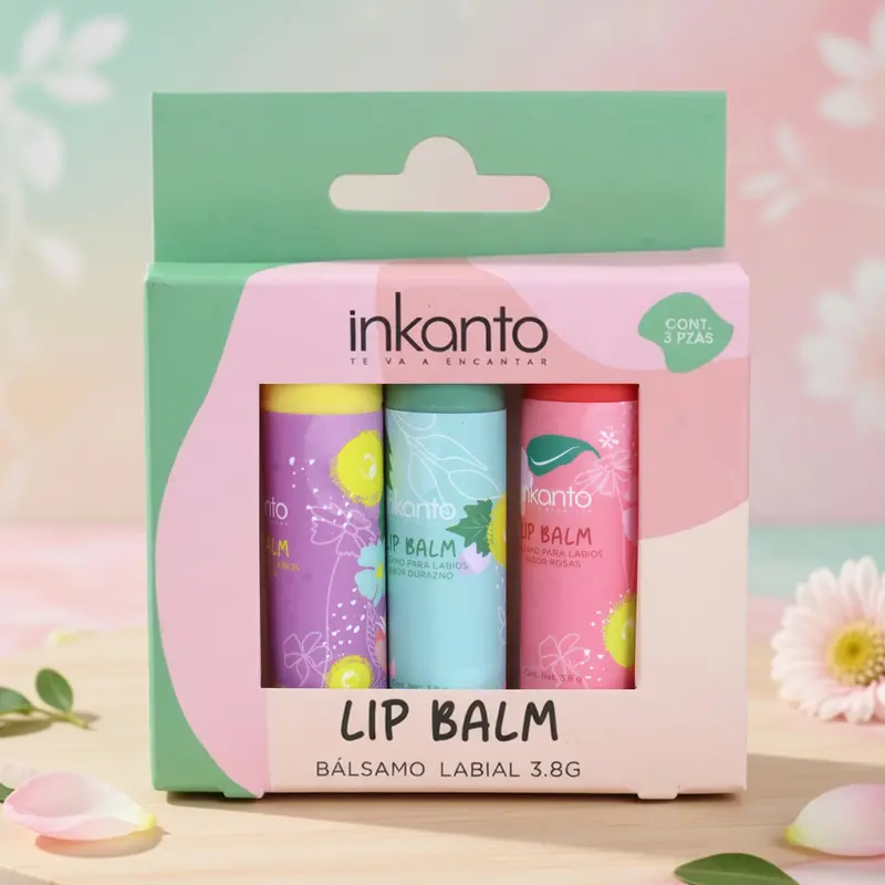 Bálsamo Labial Hidratante, 3 Pzas, Inkanto 2