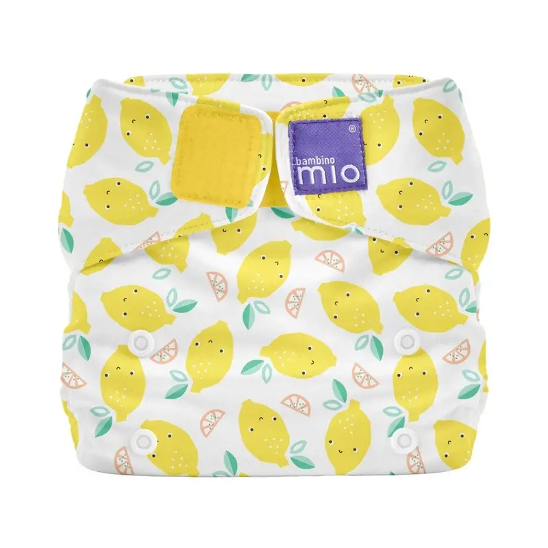 Bambino Mio-Miosolo All-In-One Reusable Nappy - Lemon Drop 1