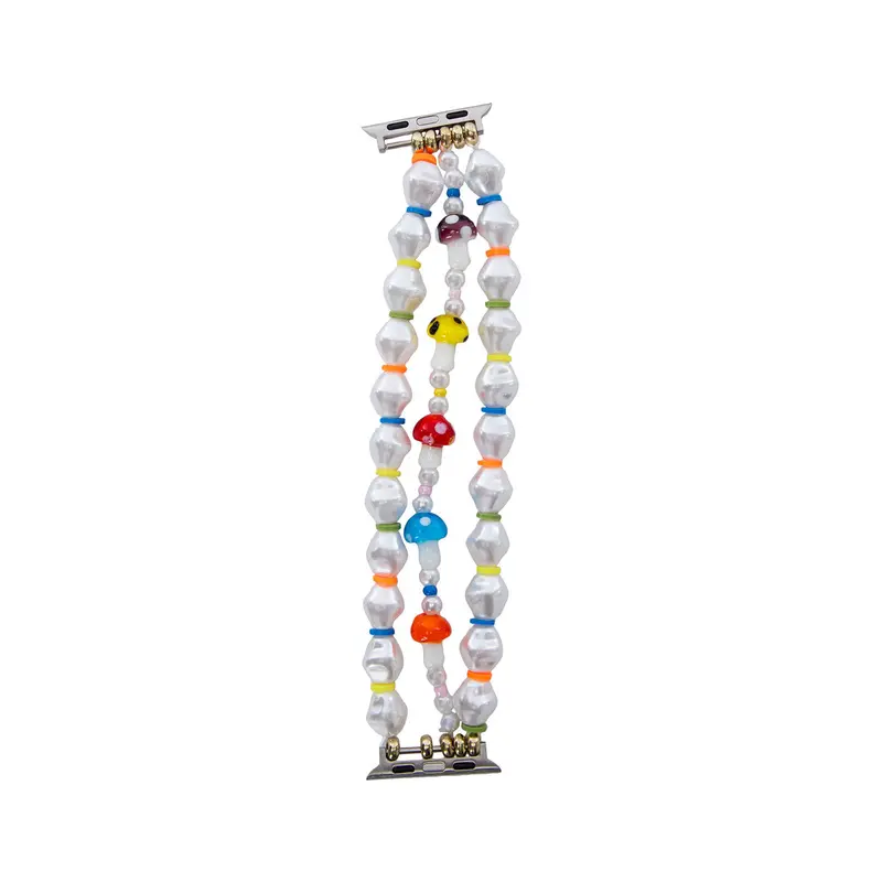 Banda Para Apple Watch Tipo Pulsera Con Piedras, Color Azul 1