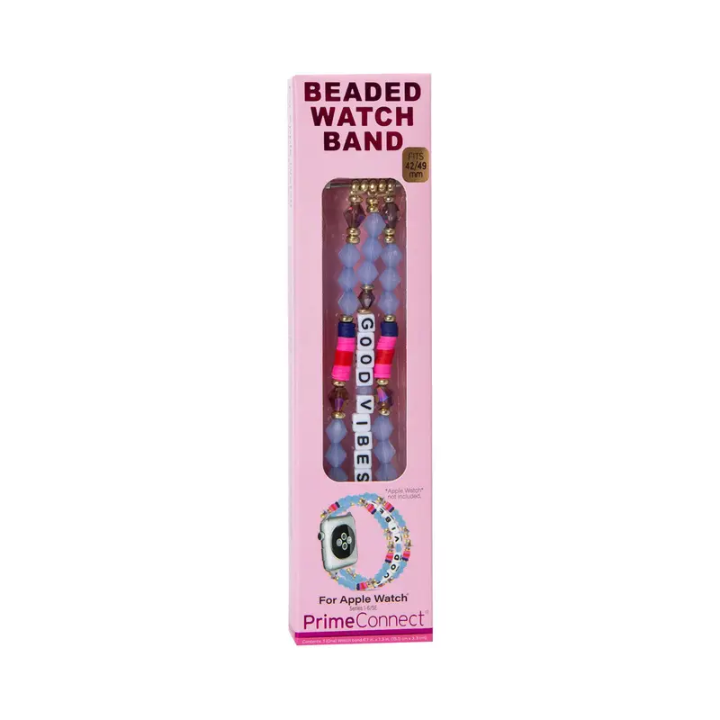 Banda Para Apple Watch Tipo Pulsera Con Piedras, Color Rosa 1