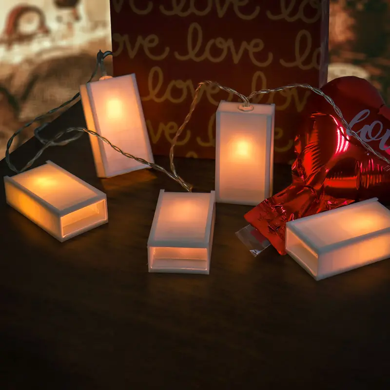 Banner Cajitas De Luz Decorativa Con Letras, 170Cm 2