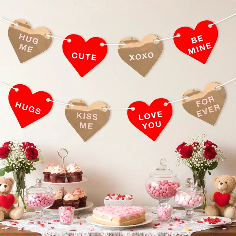 Banner, Corazones Con Frases 1