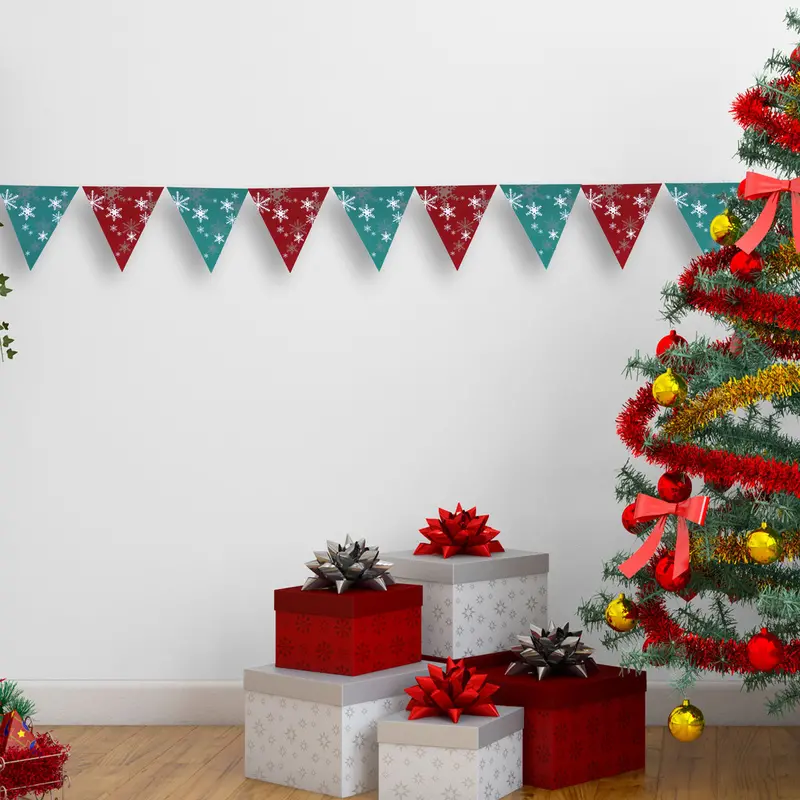 Banner Decorativo Con Diseño De Navidad 1