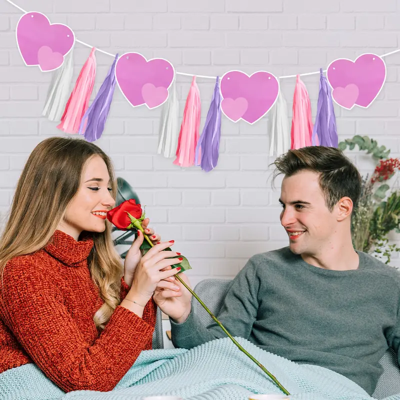 Banner Decorativo De Corazones 1