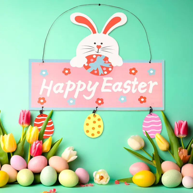 Banner Decorativo "Happy Easter" 1