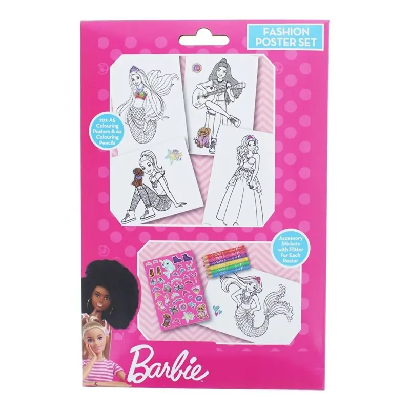 Barbie A5 Fashion Poster Set 1