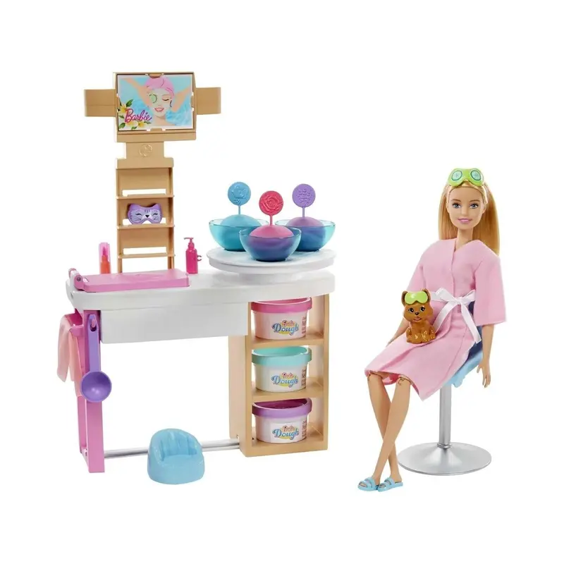 Barbie Face Mask Spa Day Playset 1