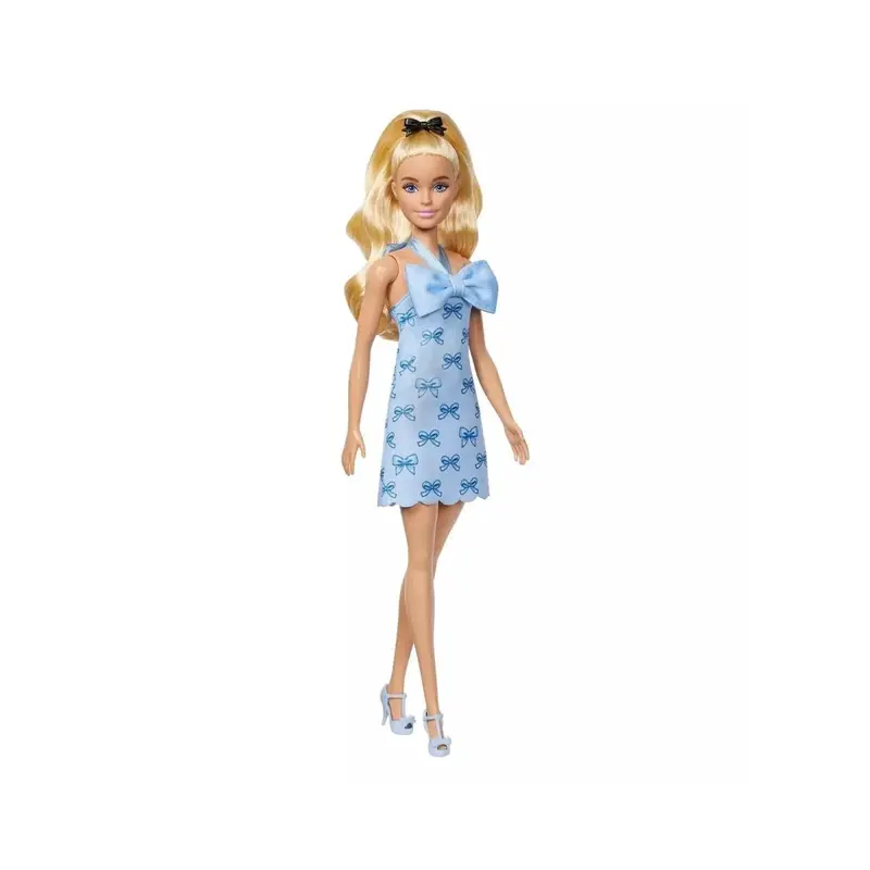 Barbie Fashionistas Doll 237 With Blue Bows Dress 1
