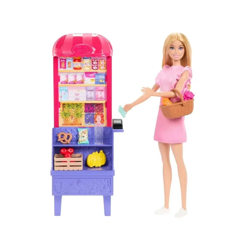Barbie Malibu Shopping At The Market Playset & Doll 1