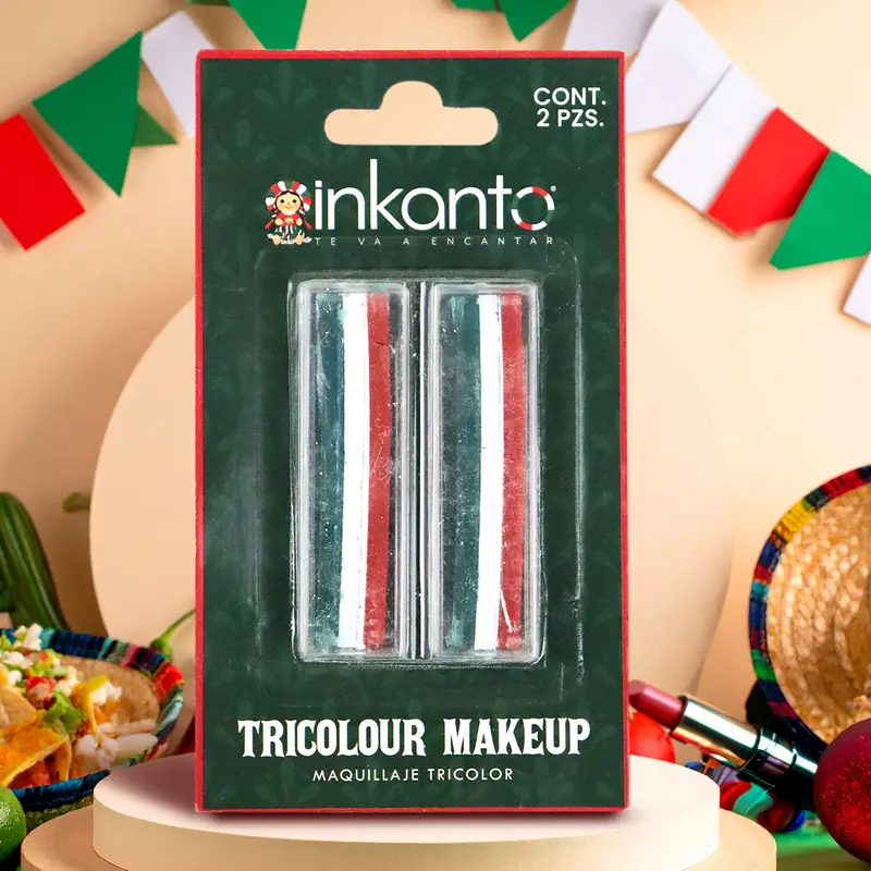 Barra De Maquillaje Tricolor, 2 Pzas 2