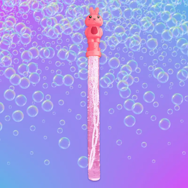 Bastón De Burbujas Con Diseño De Conejo, Color Rosa 2