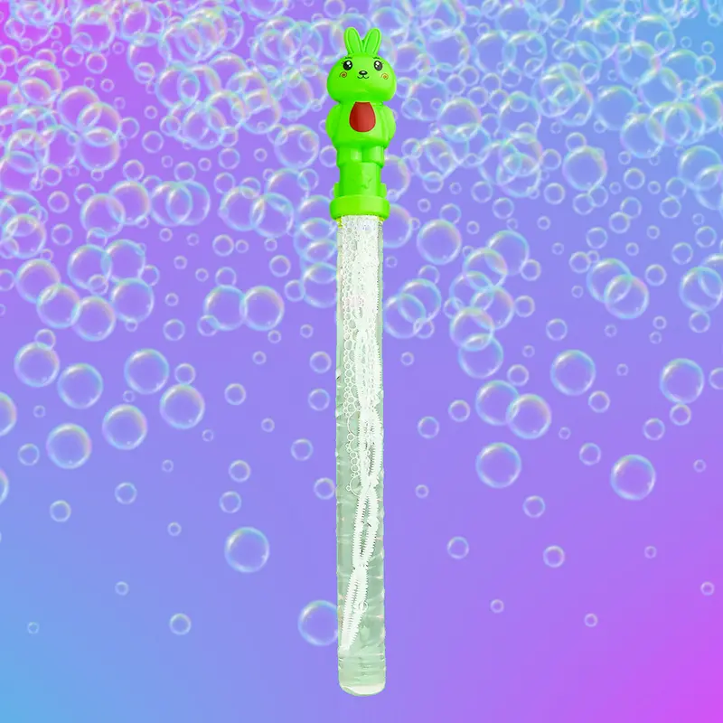 Bastón De Burbujas Con Diseño De Conejo, Color Verde 2